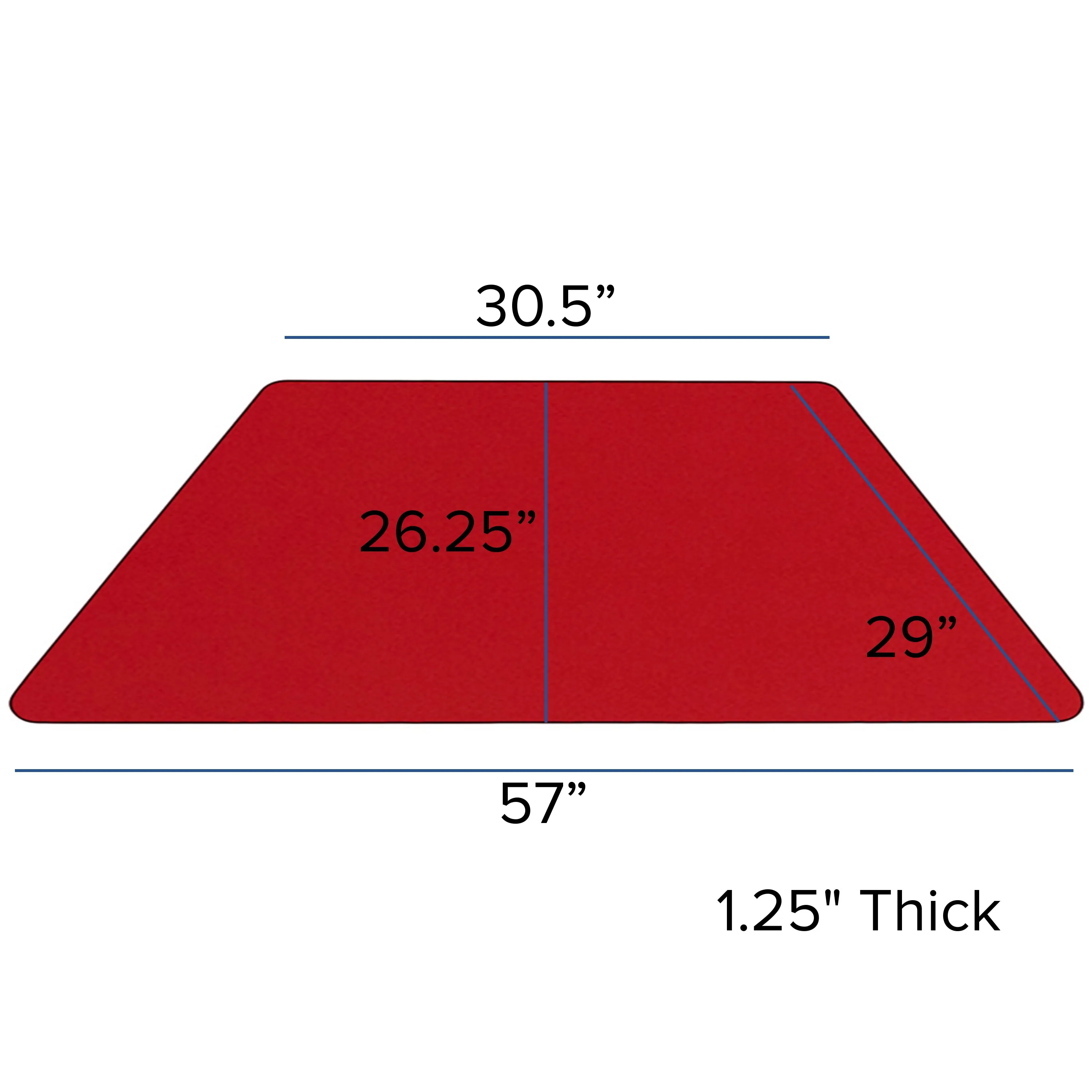 29x57 TRAP Red Activity Table XU-A3060-TRAP-RED-T-P-CAS-GG