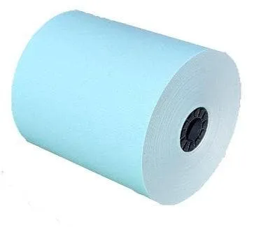 3 1/8" x 230' Blue Thermal Paper (50 rolls/case) - BPA Free