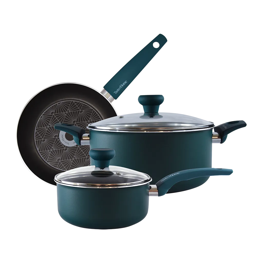 3060 5 Piece Non Stick Aluminum Cookware Set by Taste of Home