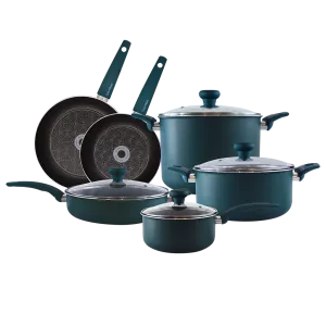 3061 10 Piece Non-Stick Aluminum Cookware Set by Taste of Home