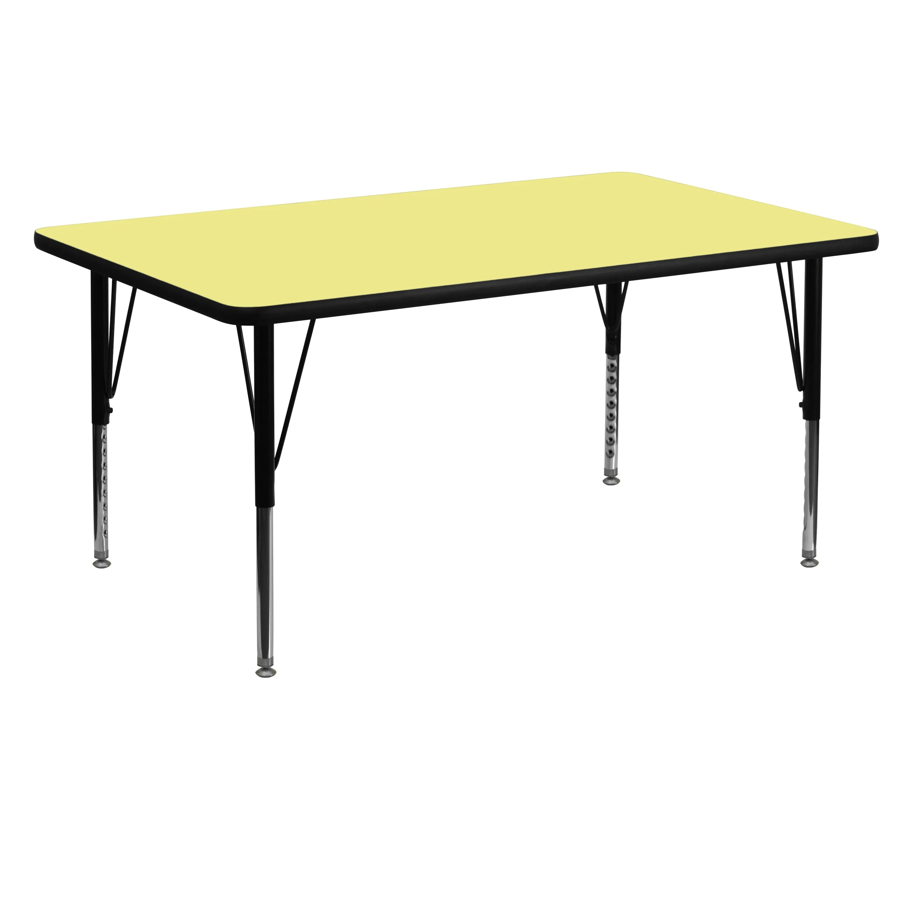 30x60 Yellow Activity Table XU-A3060-REC-YEL-T-P-GG