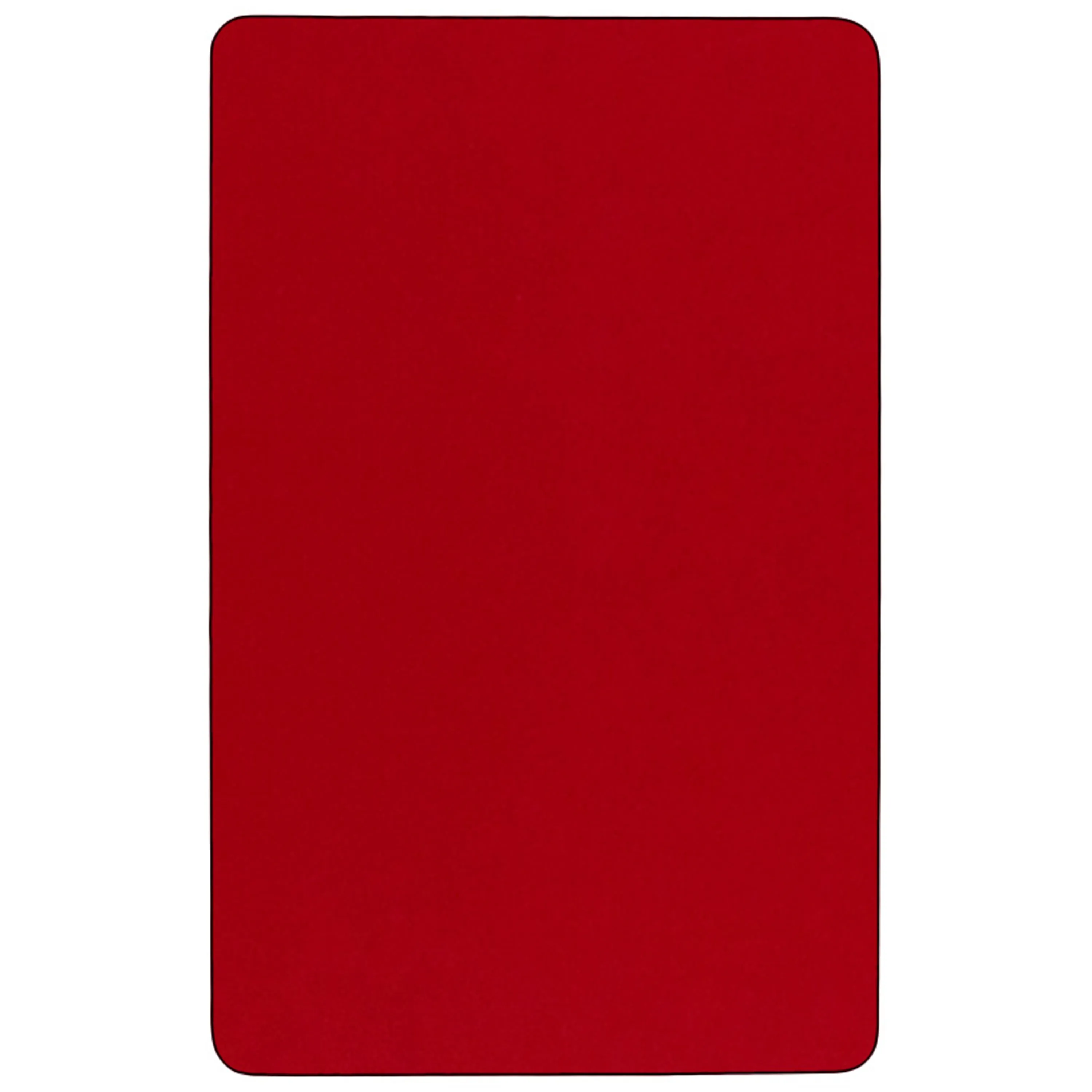 36x72 REC Red Activity Table XU-A3672-REC-RED-T-P-CAS-GG