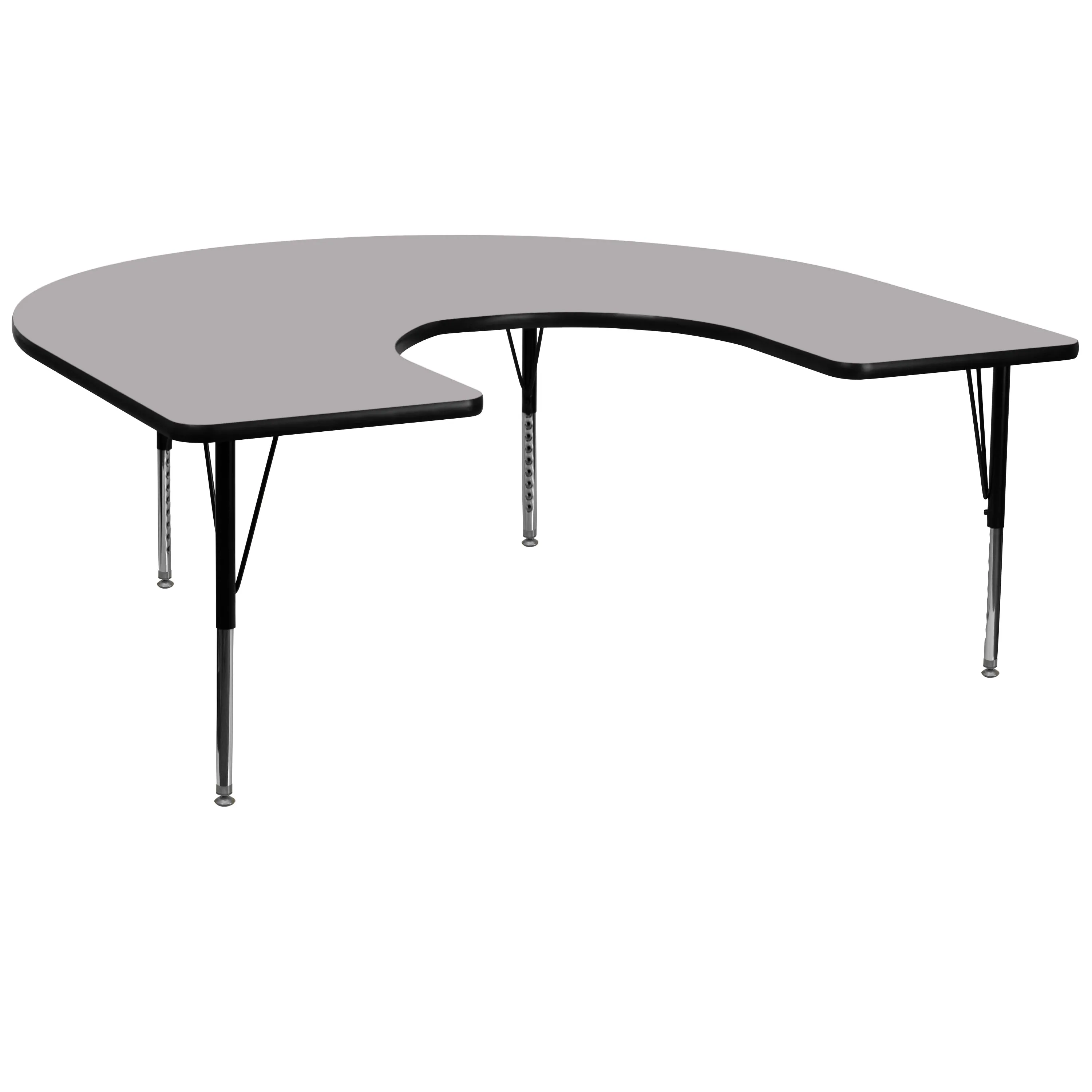 60x66 HRSE Grey Activity Table XU-A6066-HRSE-GY-T-P-GG