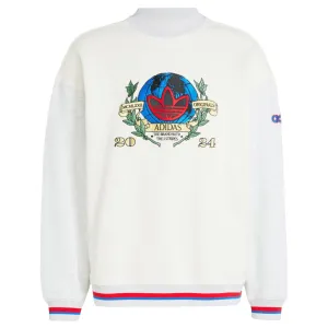 Adidas Men's OLPC Originals Olympic Crew Sweater Cloud White/Grey