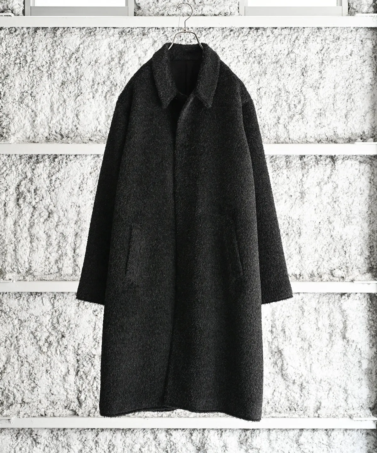 agnona stain callar coat - semoh