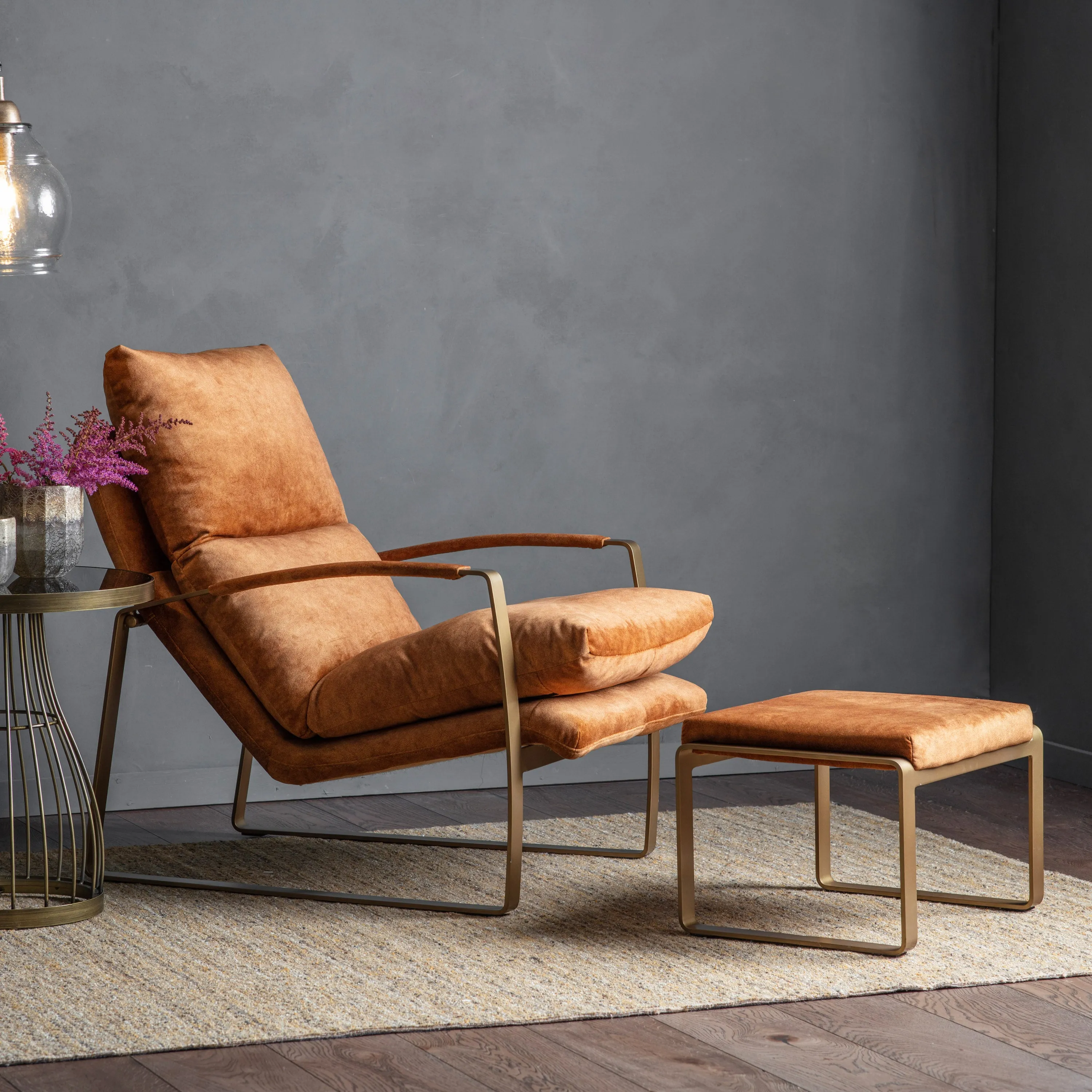 Amos Fabien Lounger Ochre