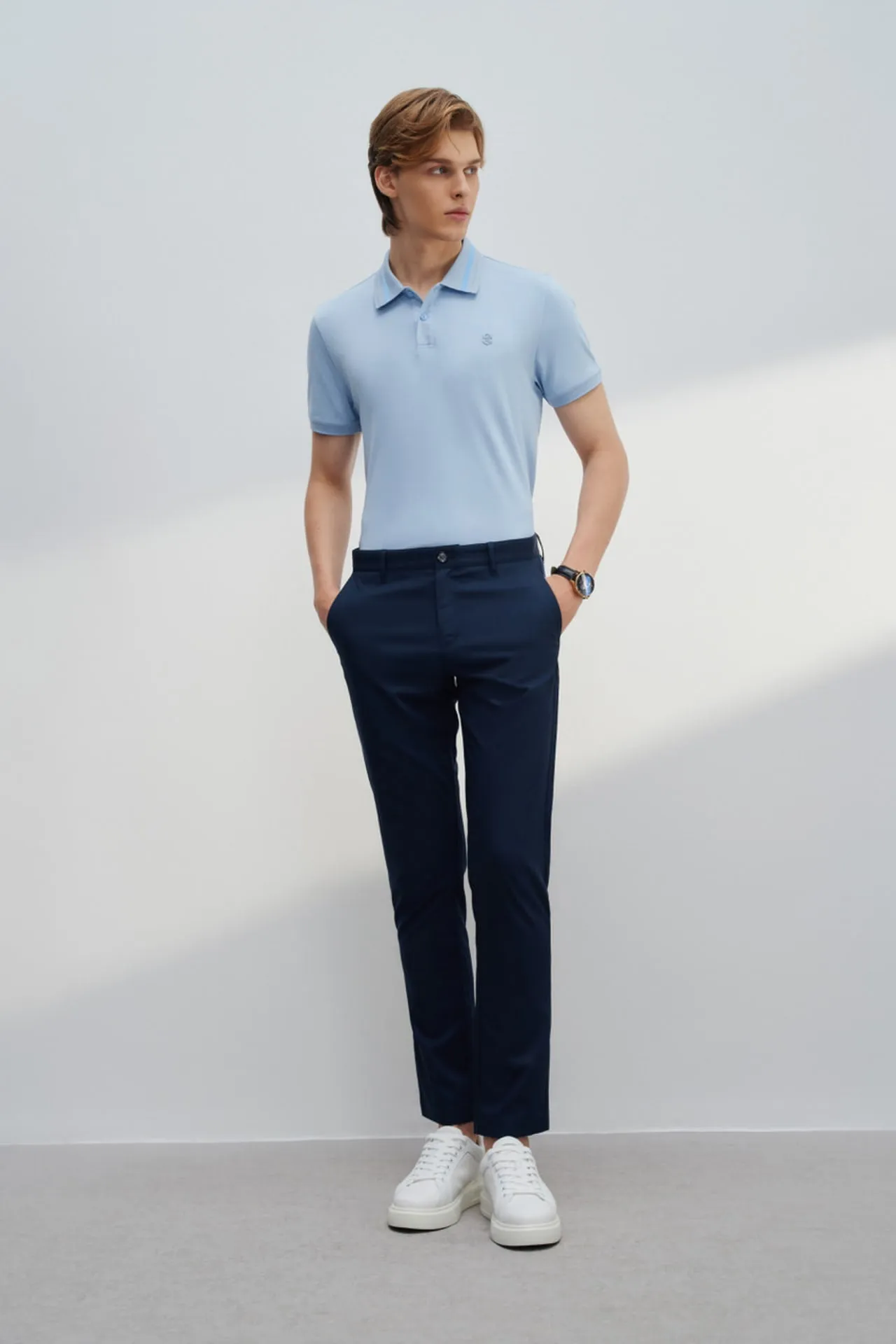 Aqua Soft Cotton Smart Fit Short Sleeve Polo Tee