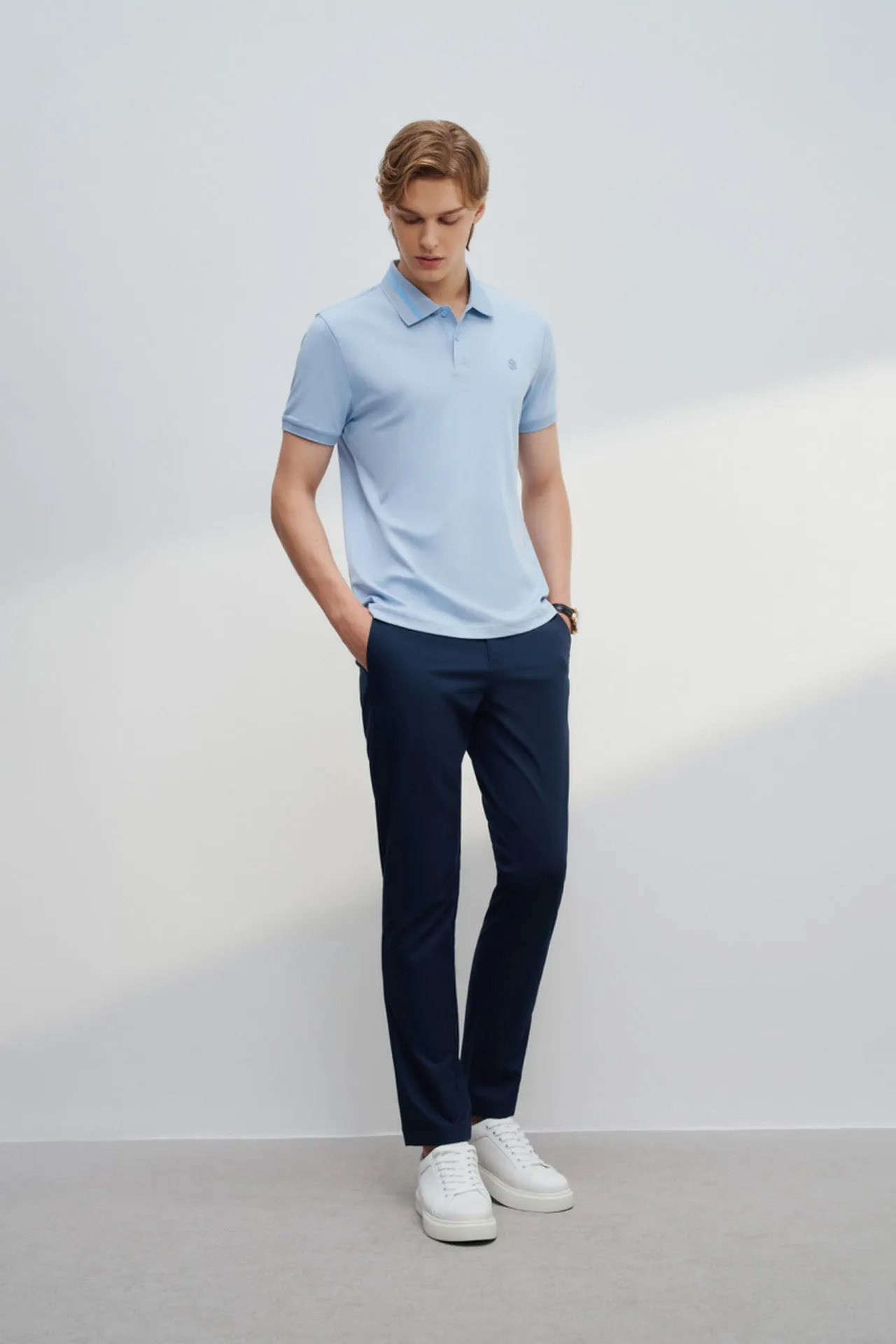 Aqua Soft Cotton Smart Fit Short Sleeve Polo Tee