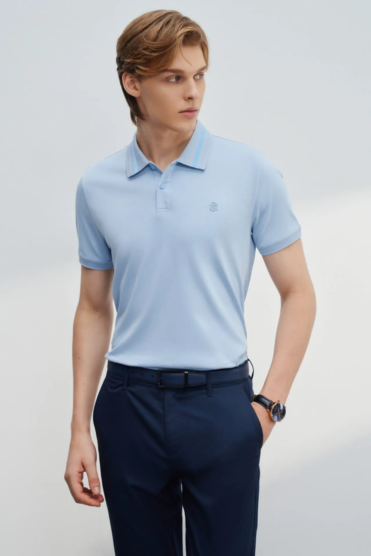 Aqua Soft Cotton Smart Fit Short Sleeve Polo Tee