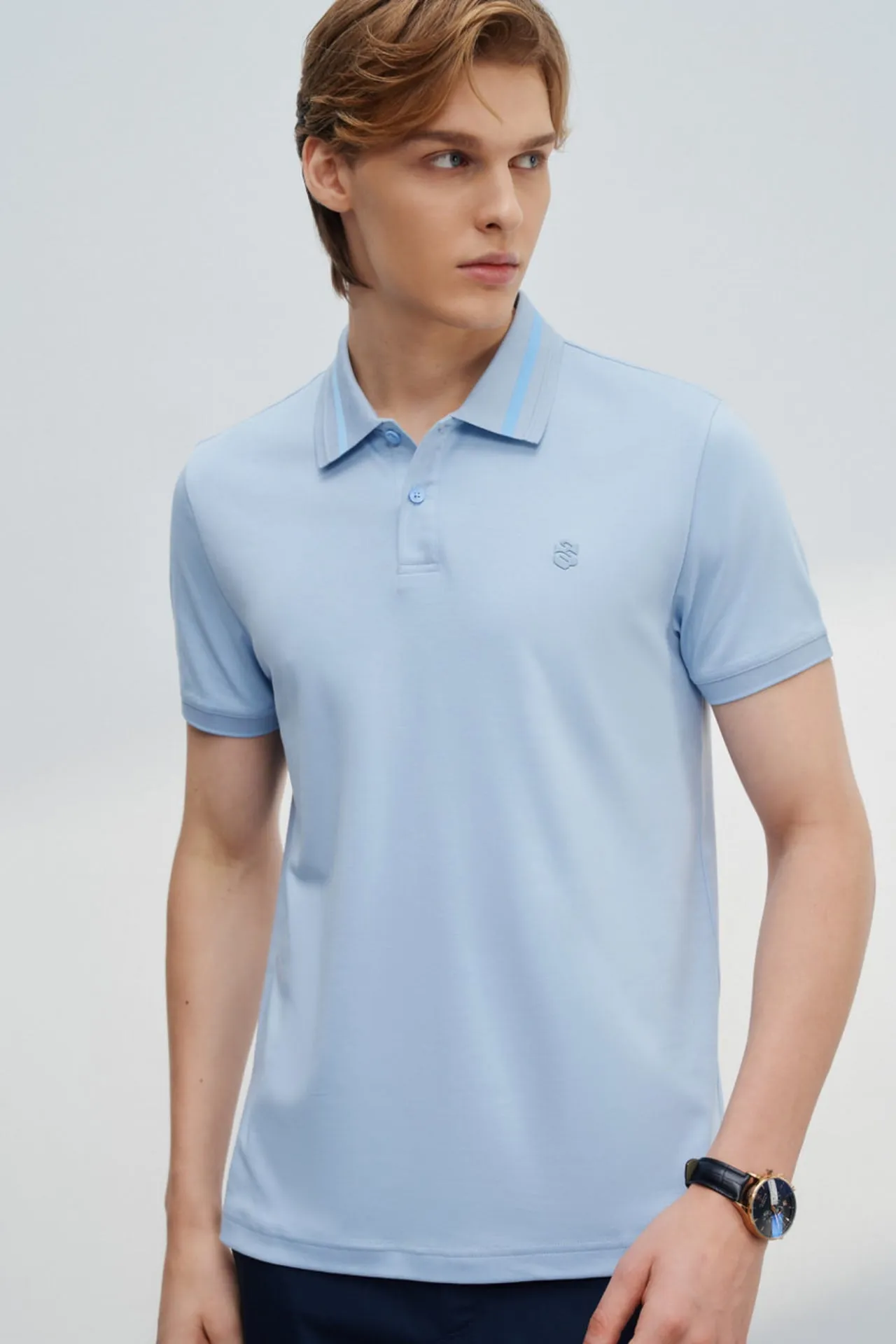 Aqua Soft Cotton Smart Fit Short Sleeve Polo Tee