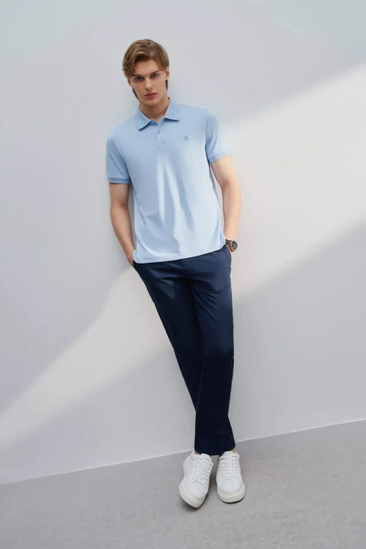 Aqua Soft Cotton Smart Fit Short Sleeve Polo Tee