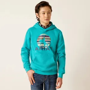 Ariat Kid's Tile Blue In Motion Hoodie