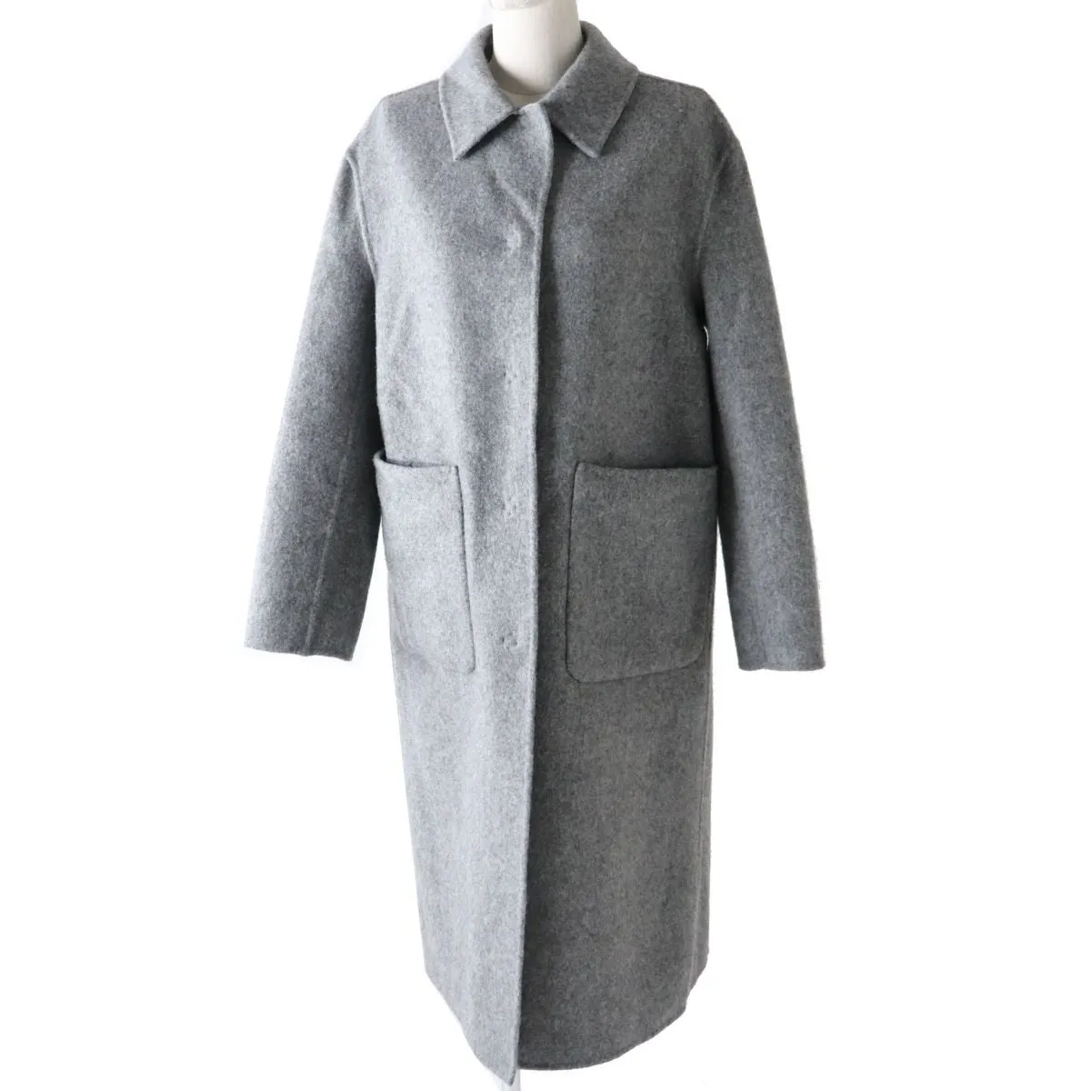 Authentic Mackintosh London Women's Reversible Wool Coat, Gray