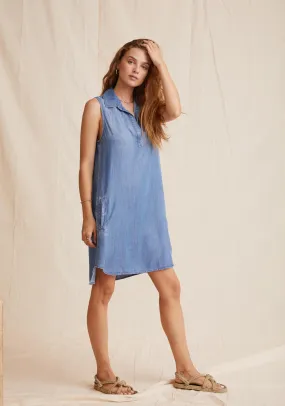 Bella Dahl - Sleeveless A Line Dress in Medium Ombre