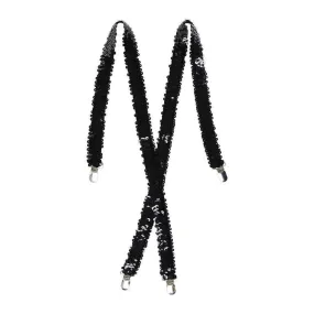 Black Sequin Suspenders