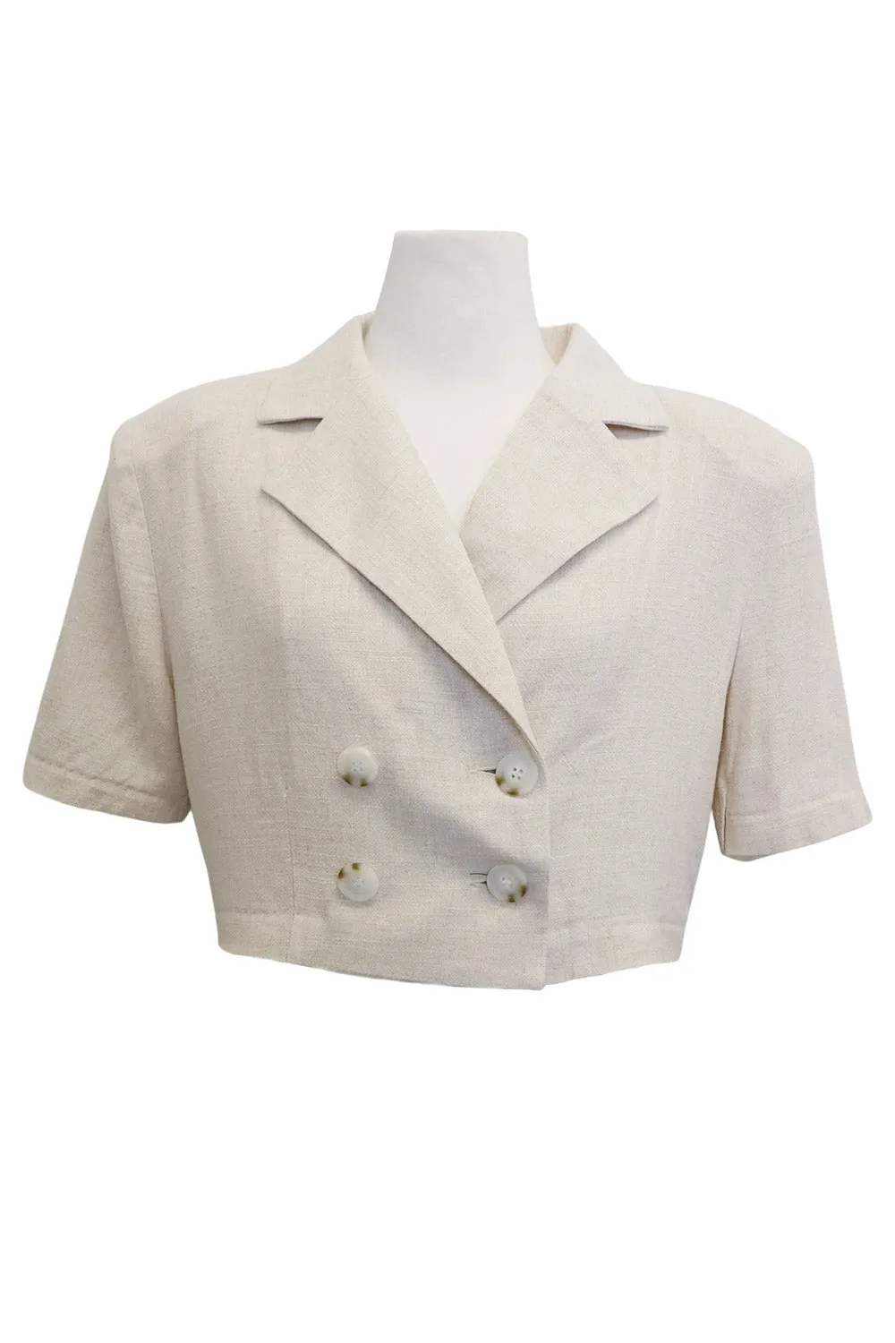 Blaire Linen Cropped Jacket