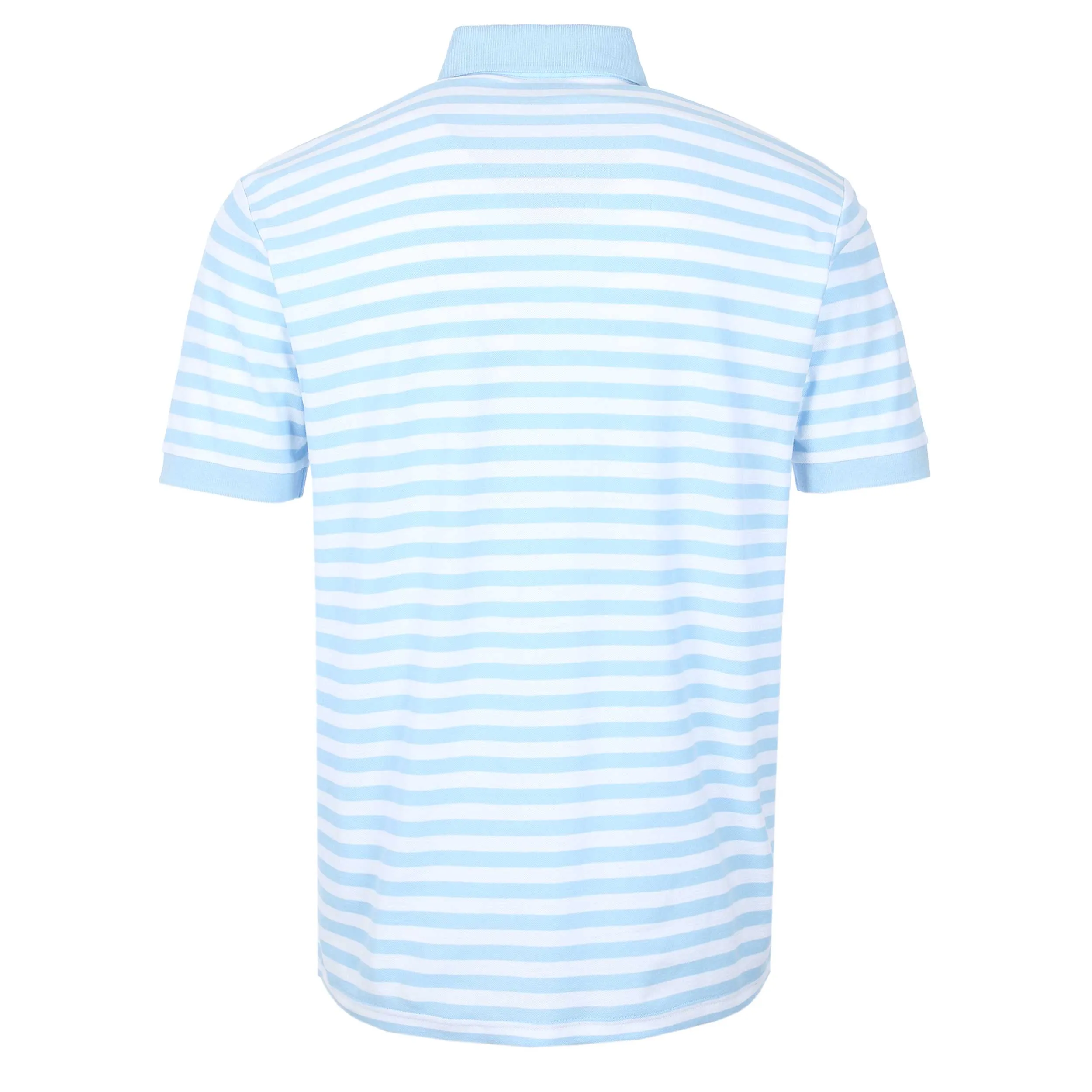 BOSS PalesStripe Polo Shirt in Sky Blue