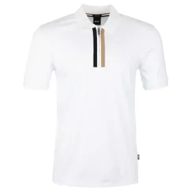 BOSS Paras 19 Polo Shirt in White