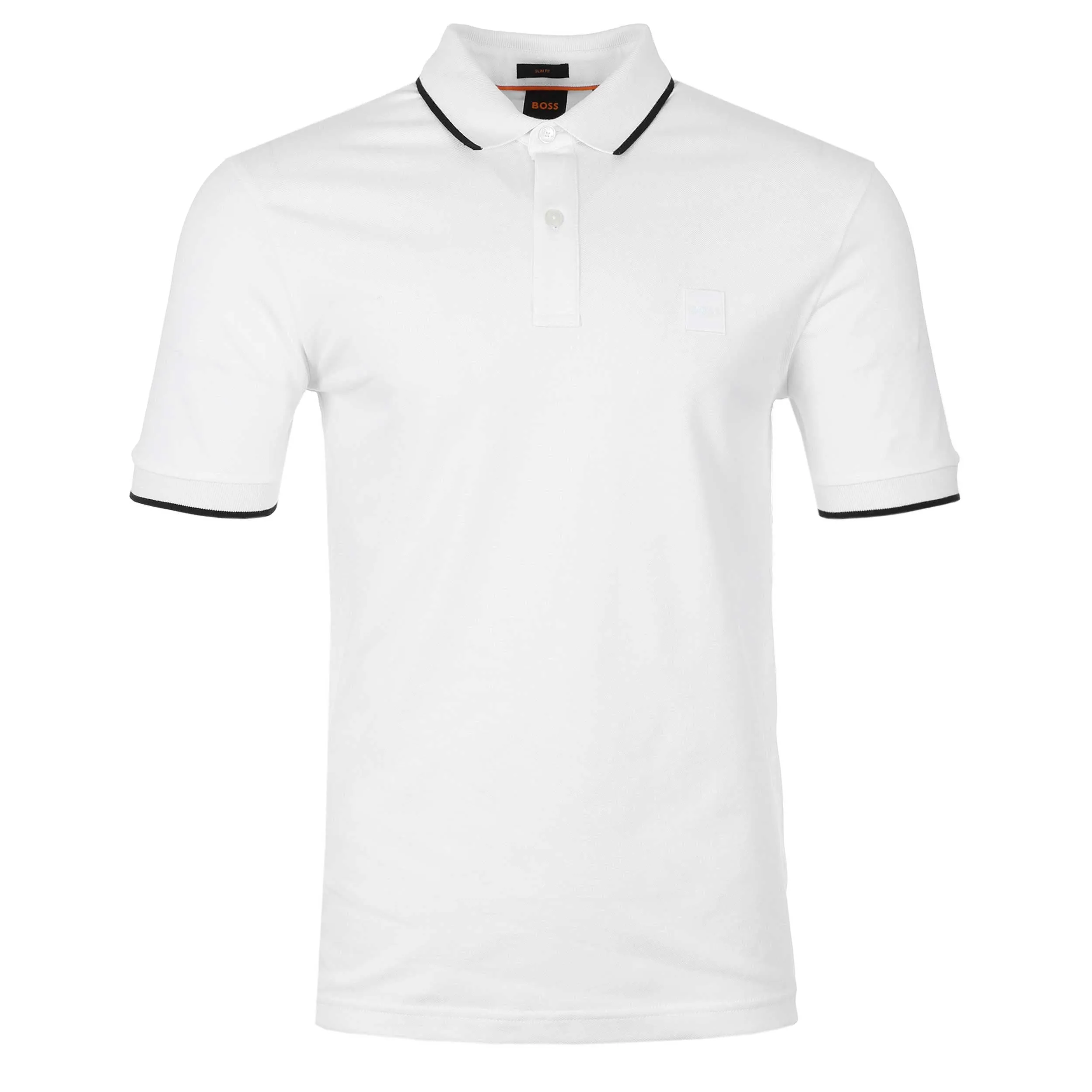 BOSS Passertip Polo Shirt in White