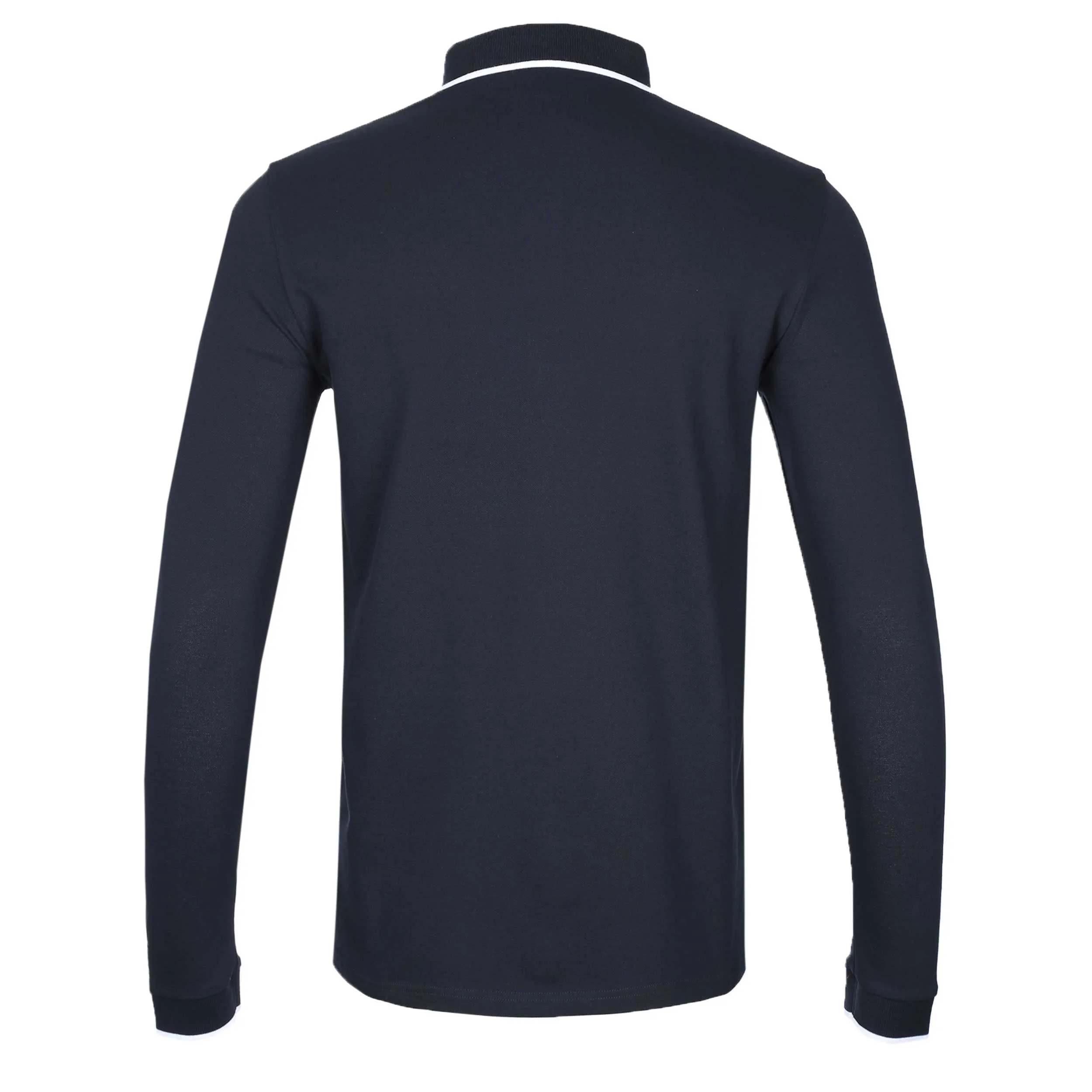 BOSS Passertiplong LS Polo Shirt in Navy