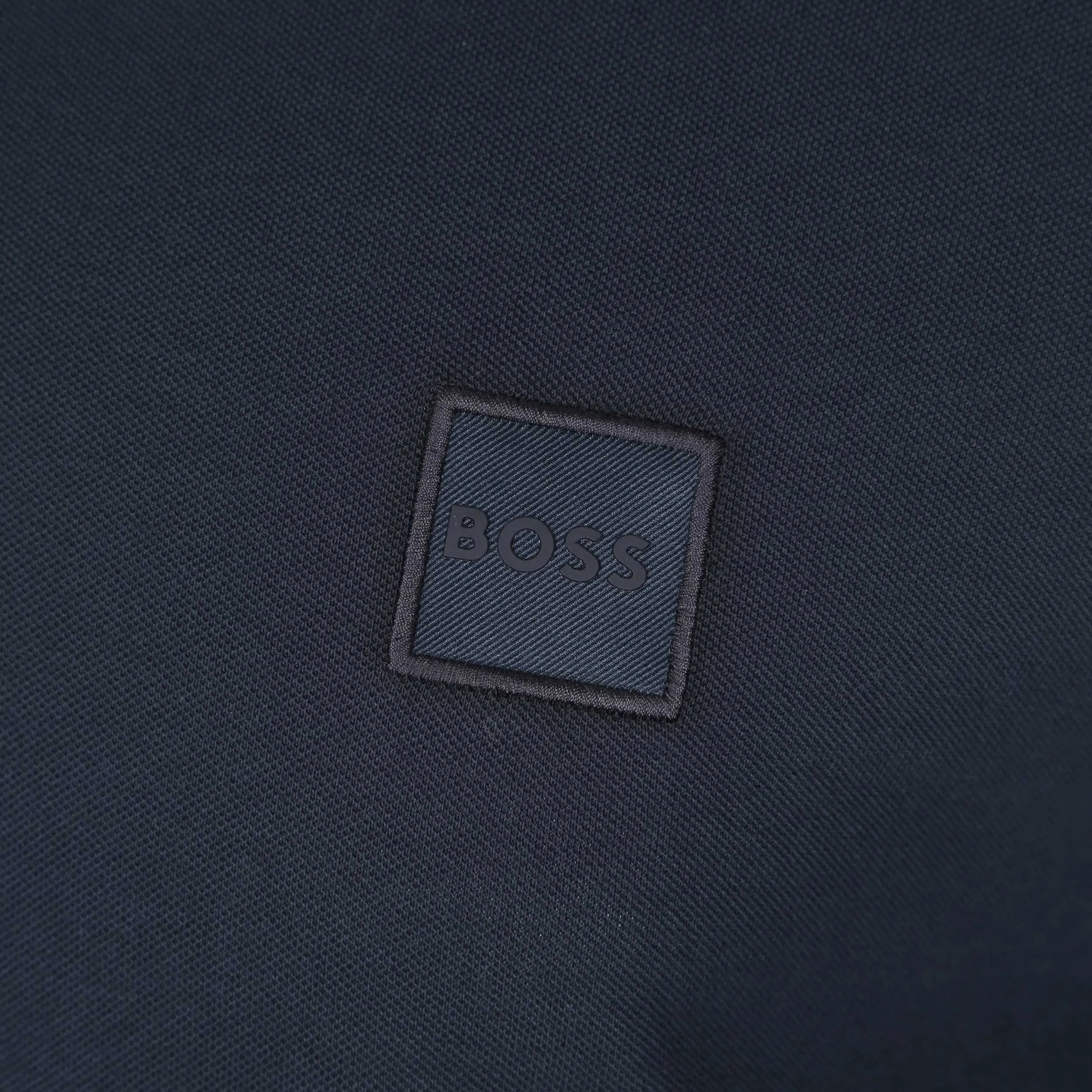 BOSS Passertiplong LS Polo Shirt in Navy