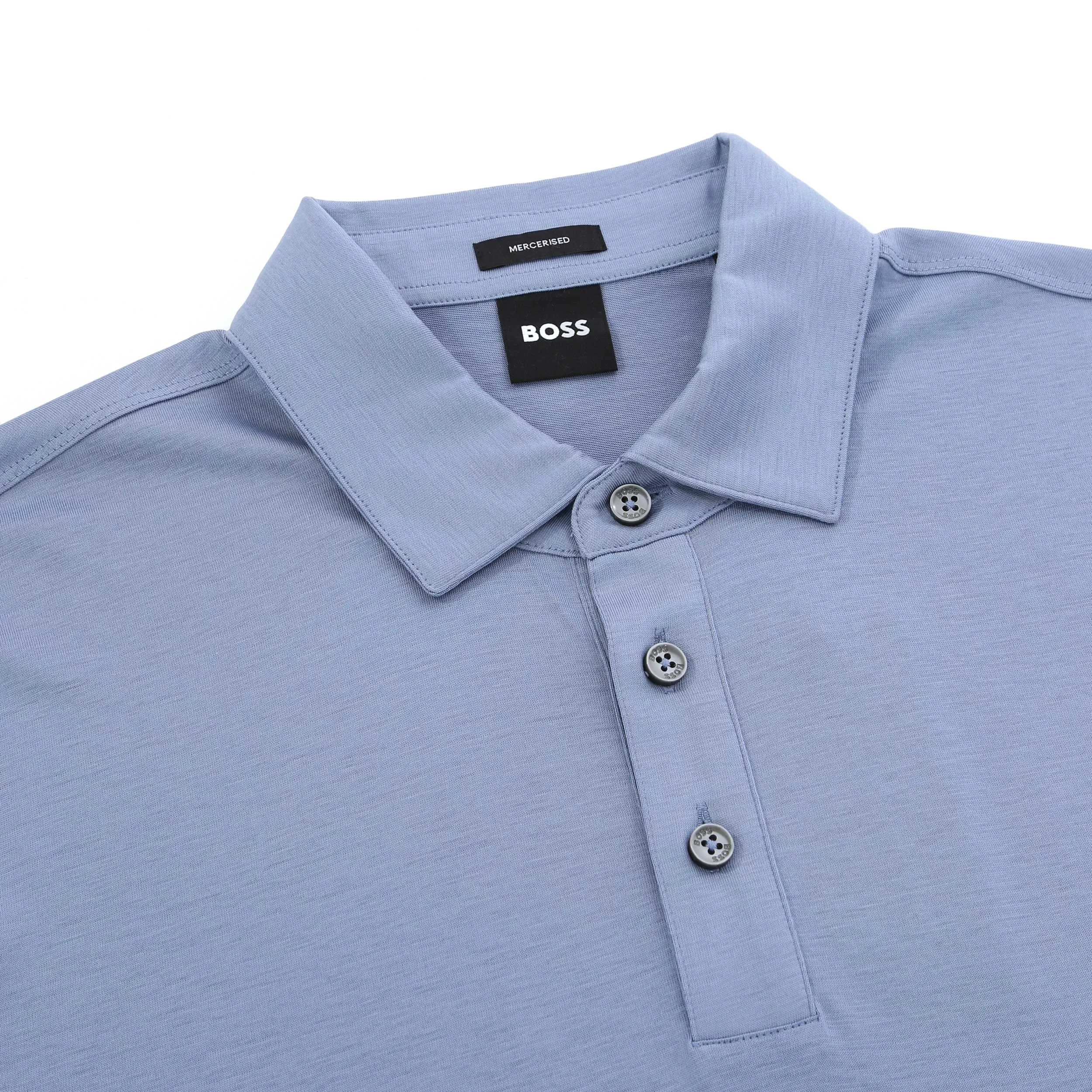 BOSS Press 50 Polo Shirt in Sky Blue