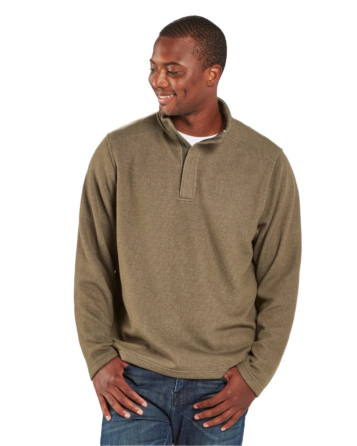 Boxercraft Men's Sullivan Sweater Fleece Quarter-Zip Pullover BM5201