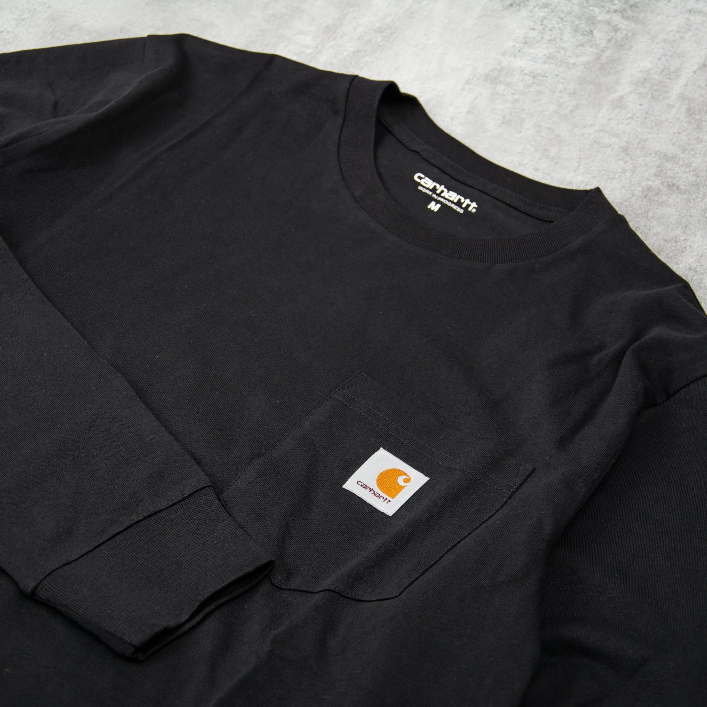 Carhartt WIP Pocket L/S Tee - Black