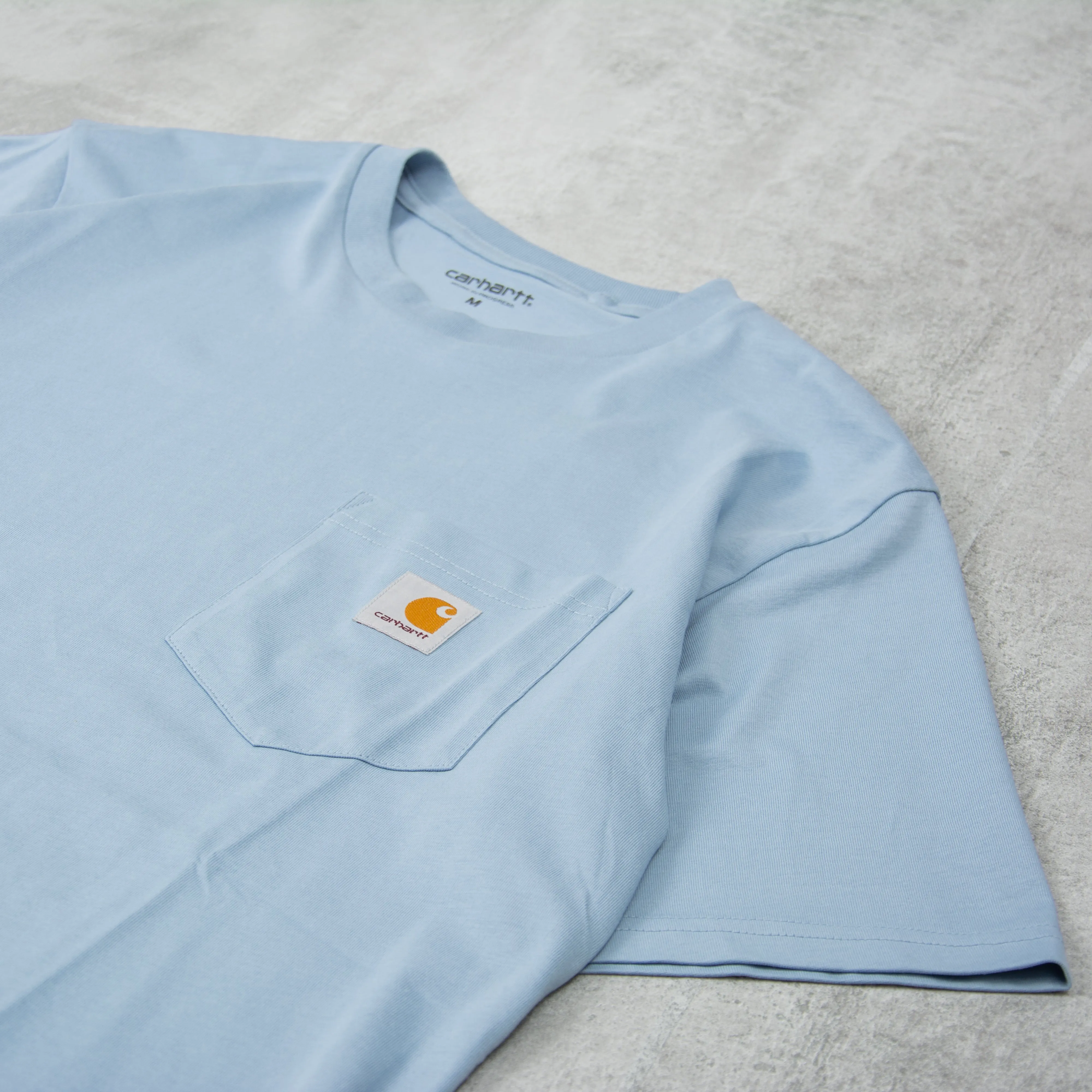 Carhartt WIP Pocket S/S Tee - Misty Sky