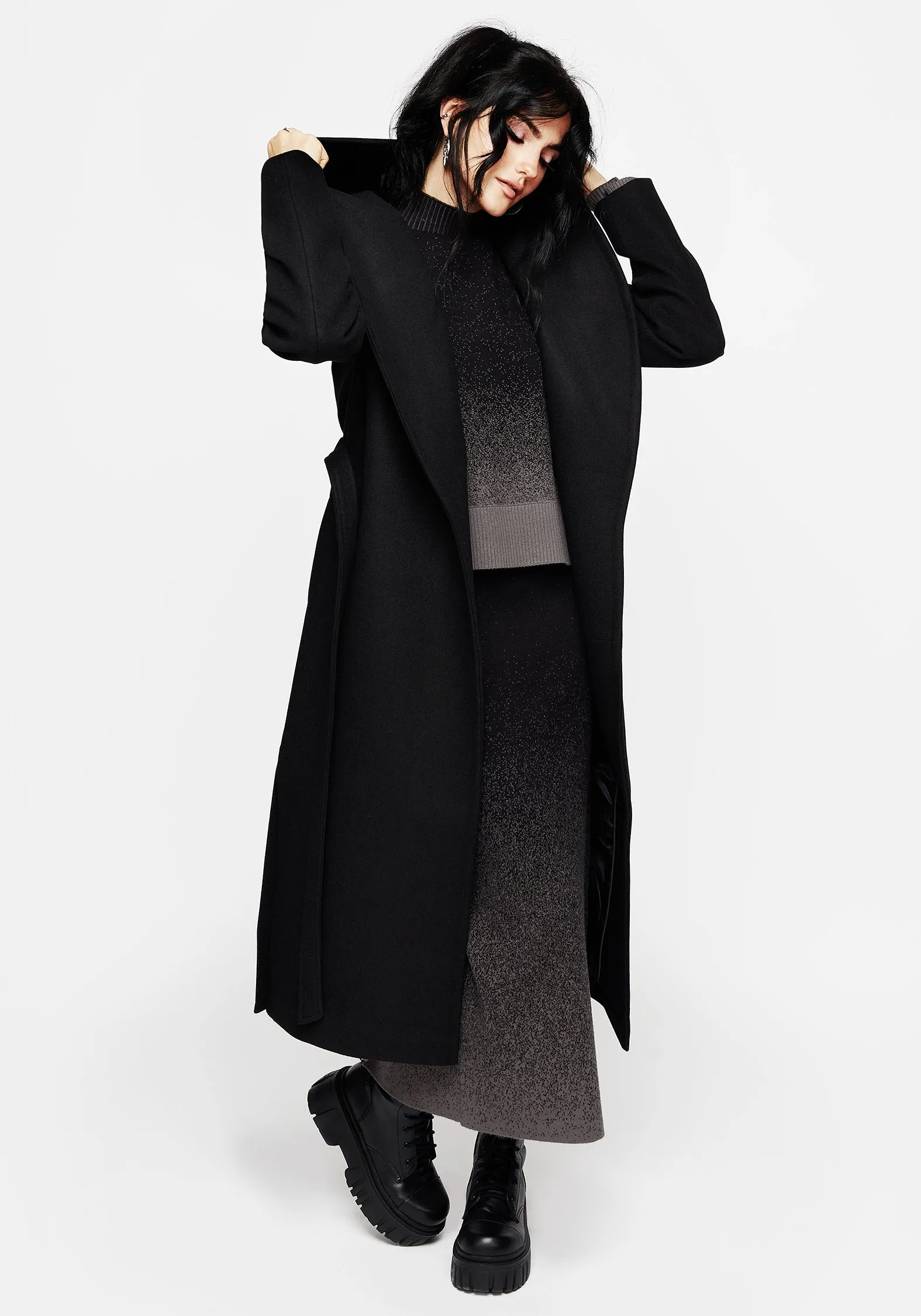 Catacomb Hooded Belted Coat