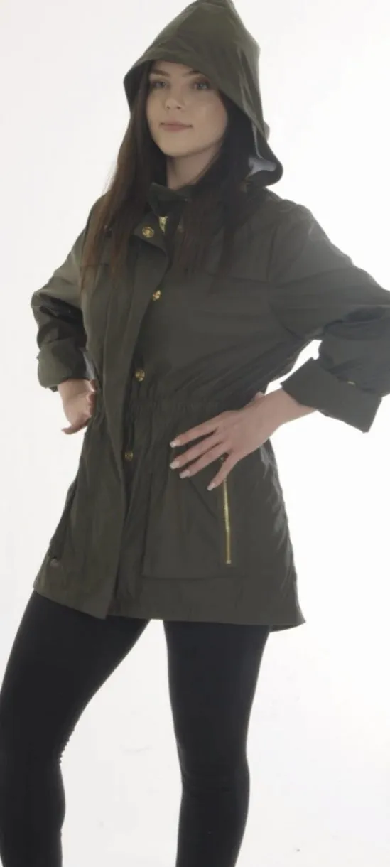 Ciao Milano Anna Waterproof Jacket Olive