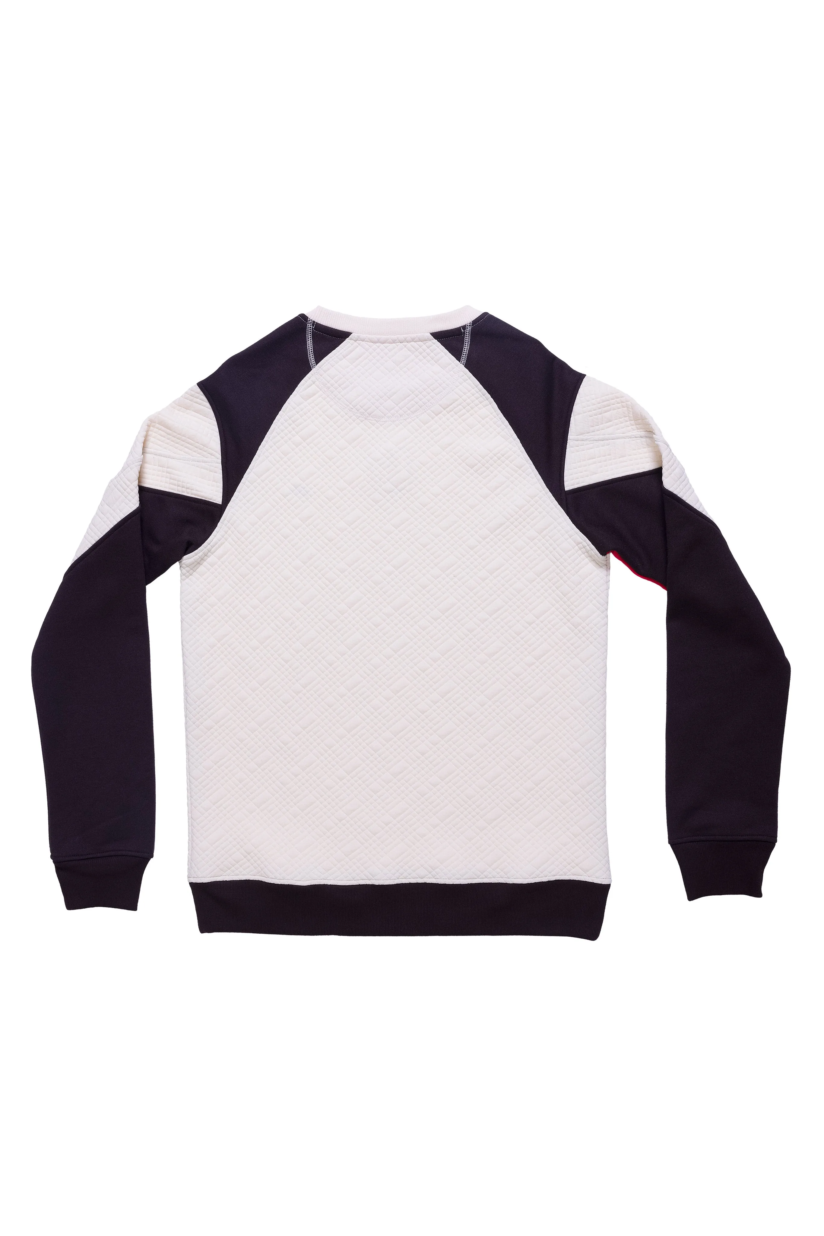 Clark | Men's Quilted Color Blocked Crew Neck Pullover