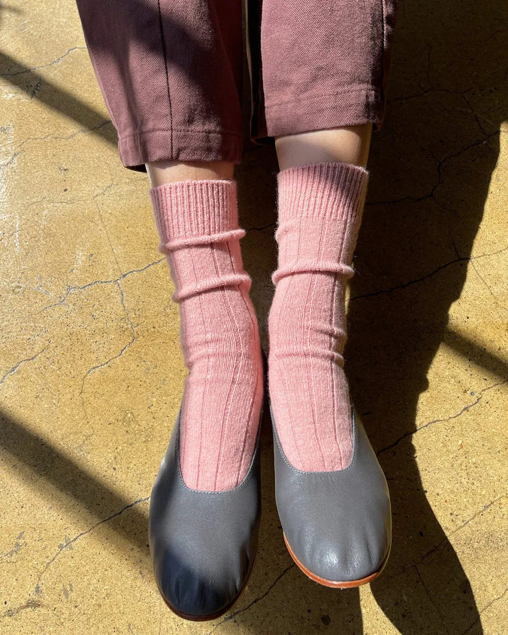 Classic Cashmere Socks - Rose Petal