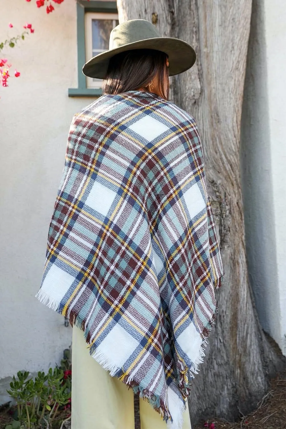 Classic Flannel Toggle Poncho