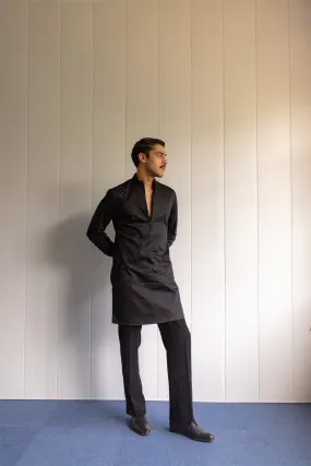 CLASSIC ZIPPER BLACK KURTA