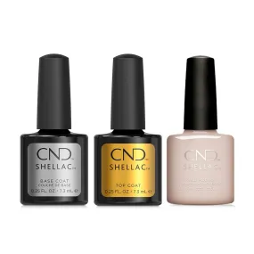 CND - Shellac Combo - Base, Top & Cashmere Wrap