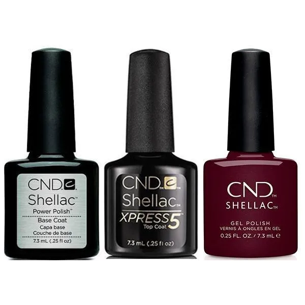 CND - Shellac Xpress5 Combo - Base, Top & Spike (0.25 oz)