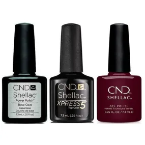 CND - Shellac Xpress5 Combo - Base, Top & Spike (0.25 oz)