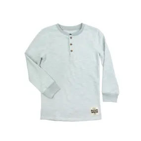 Cool Grey Craftsman Thermal Henley