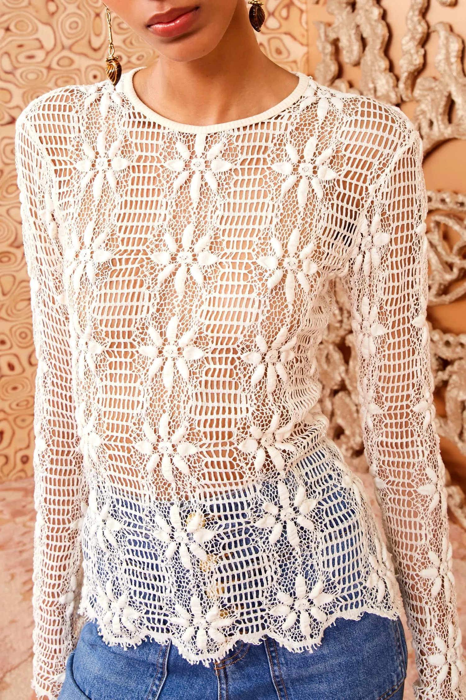 Cyrus Lace Top - Pristine