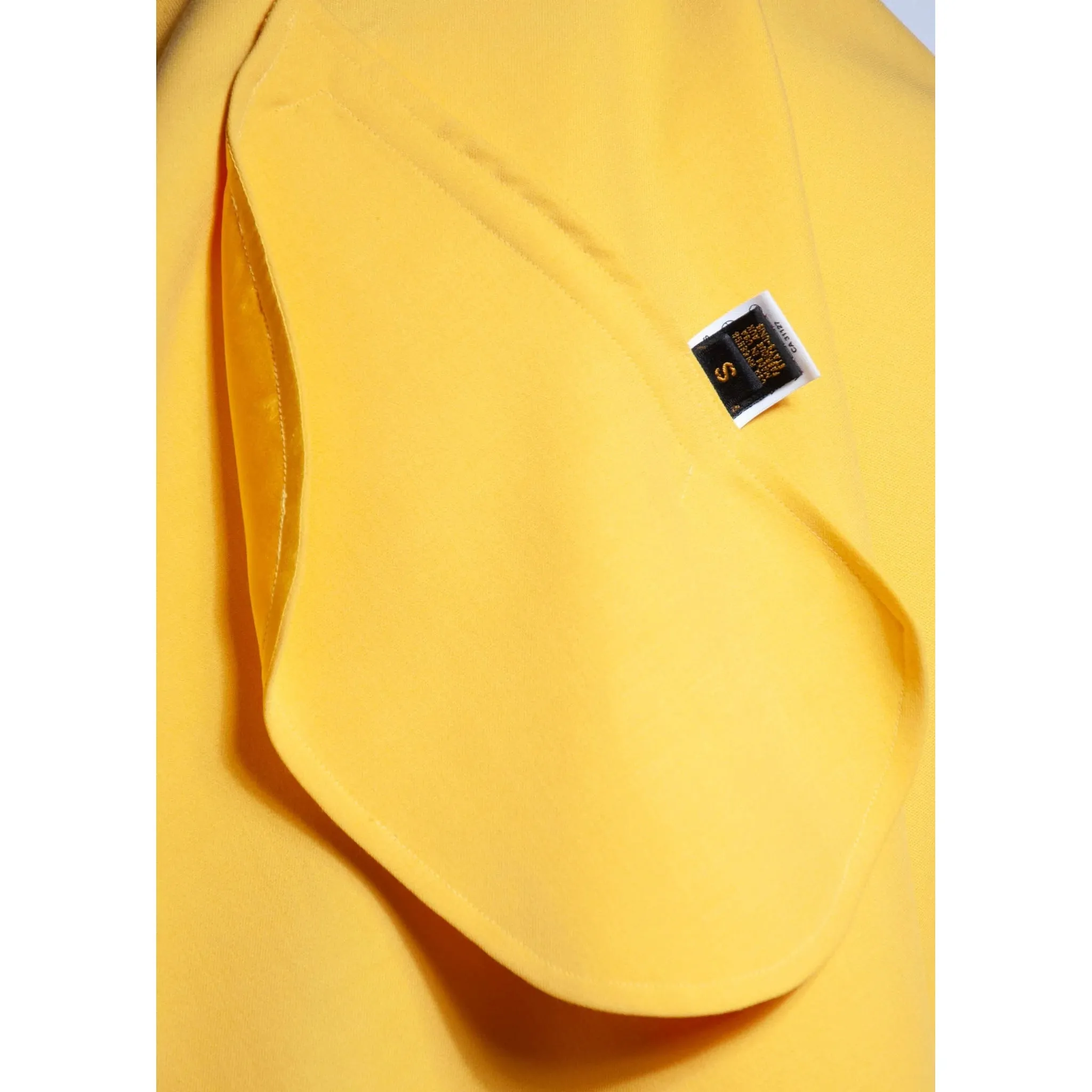 DONNA KARAN Vintage 1990s Yellow Open Front Coat