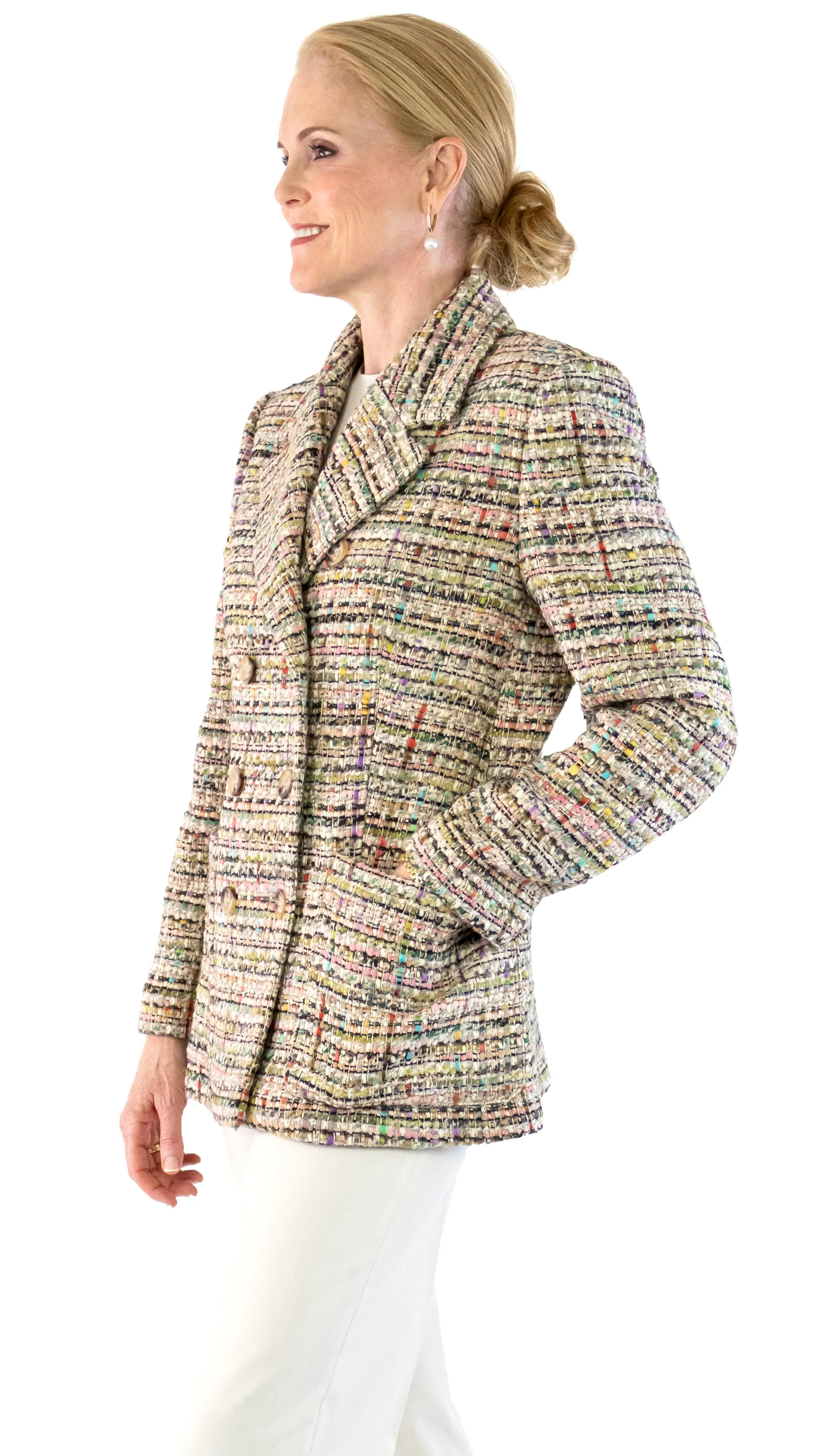 Double-Breasted Tweed Jacket