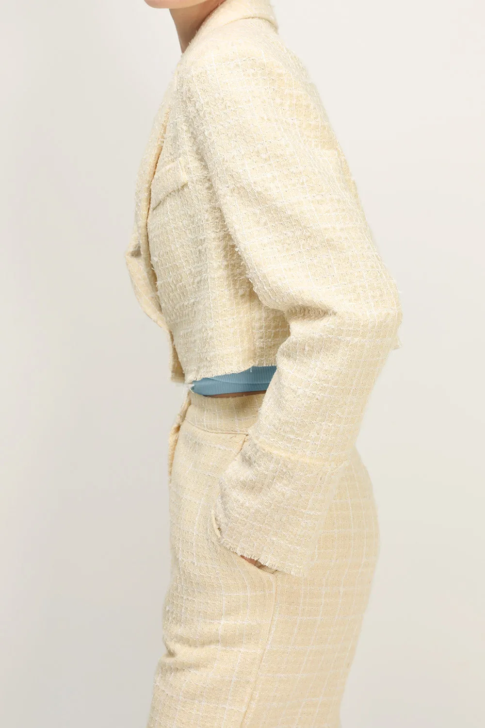 Ella Tweed Cropped Jacket