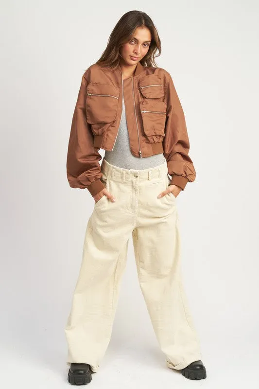 Emory Park CROPPED BOMBER JACKET