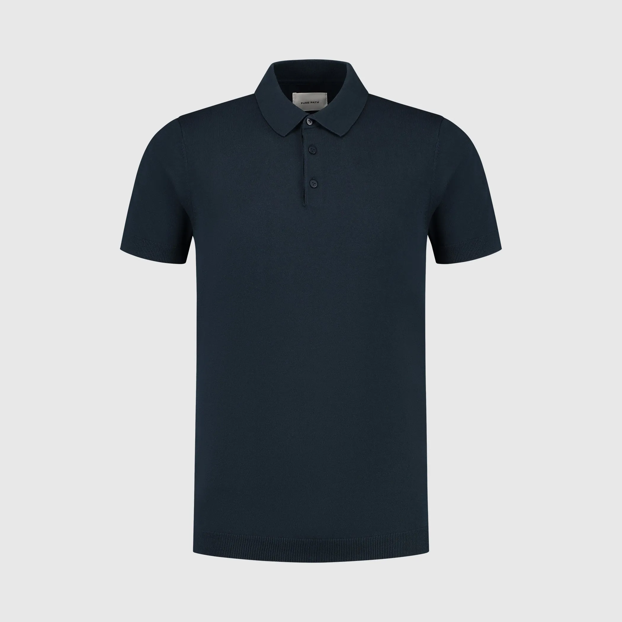 Essential Knitwear Polo | Navy