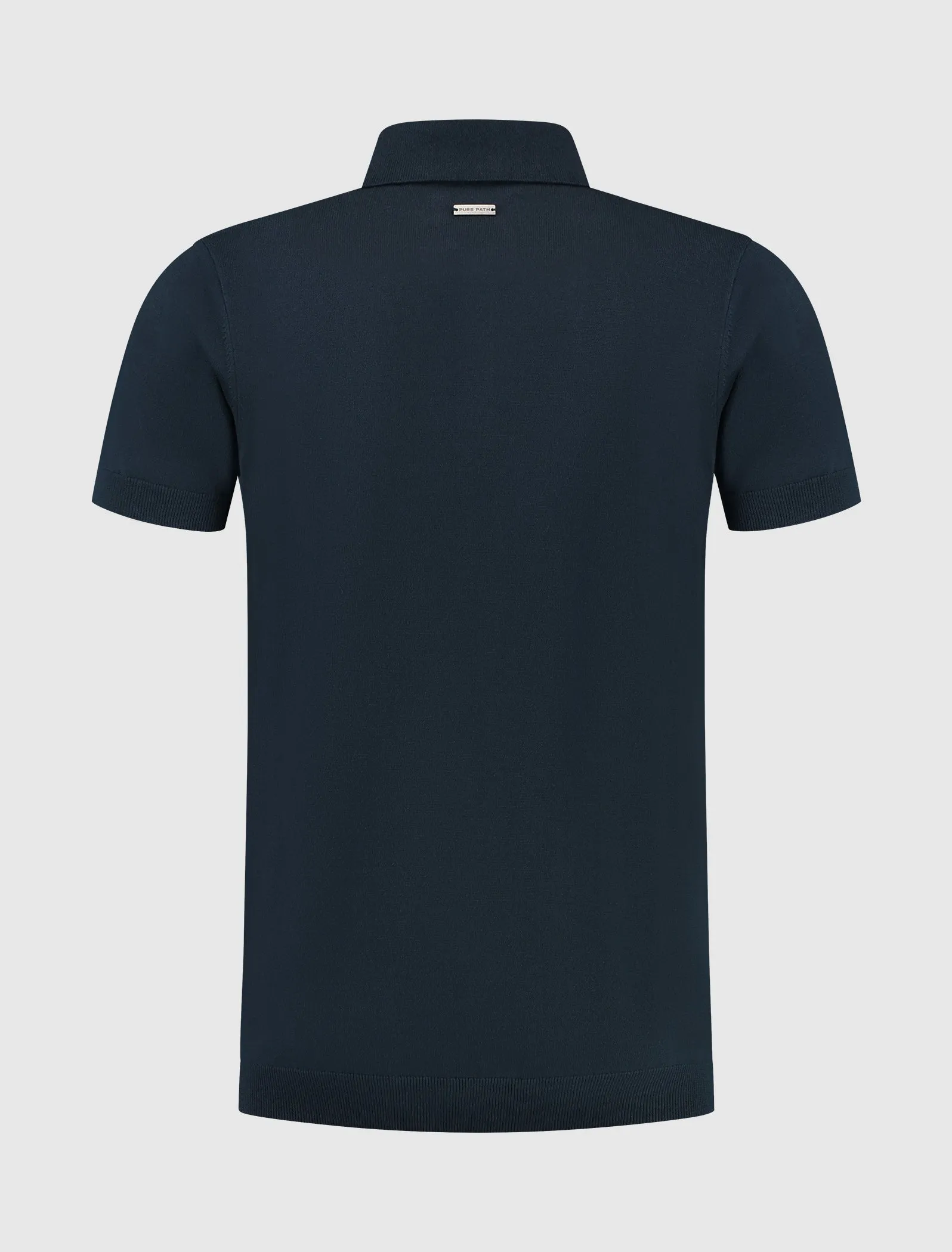 Essential Knitwear Polo | Navy