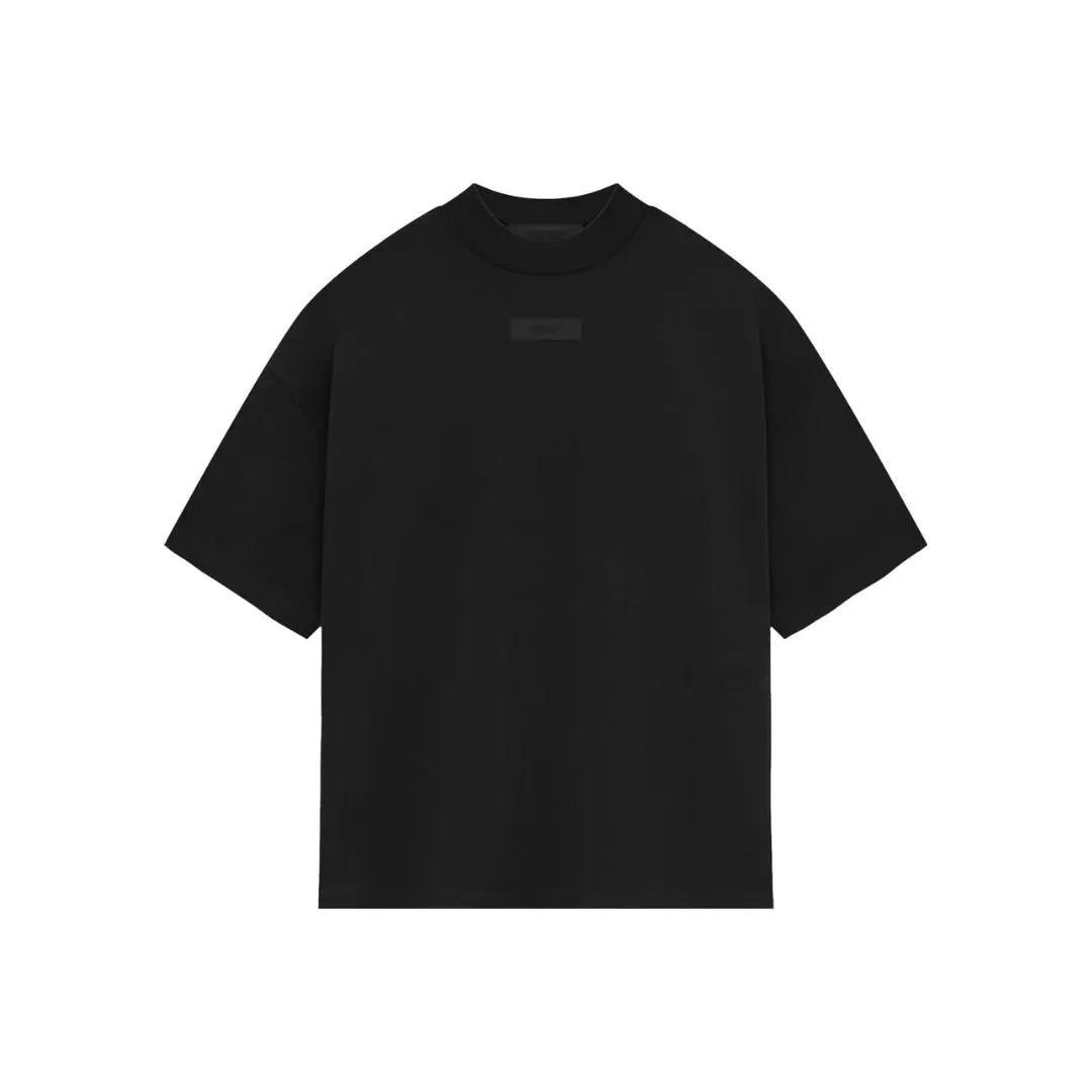 ESSENTIALS FOG CHEST LOGO T-SHIRT JET BLACK