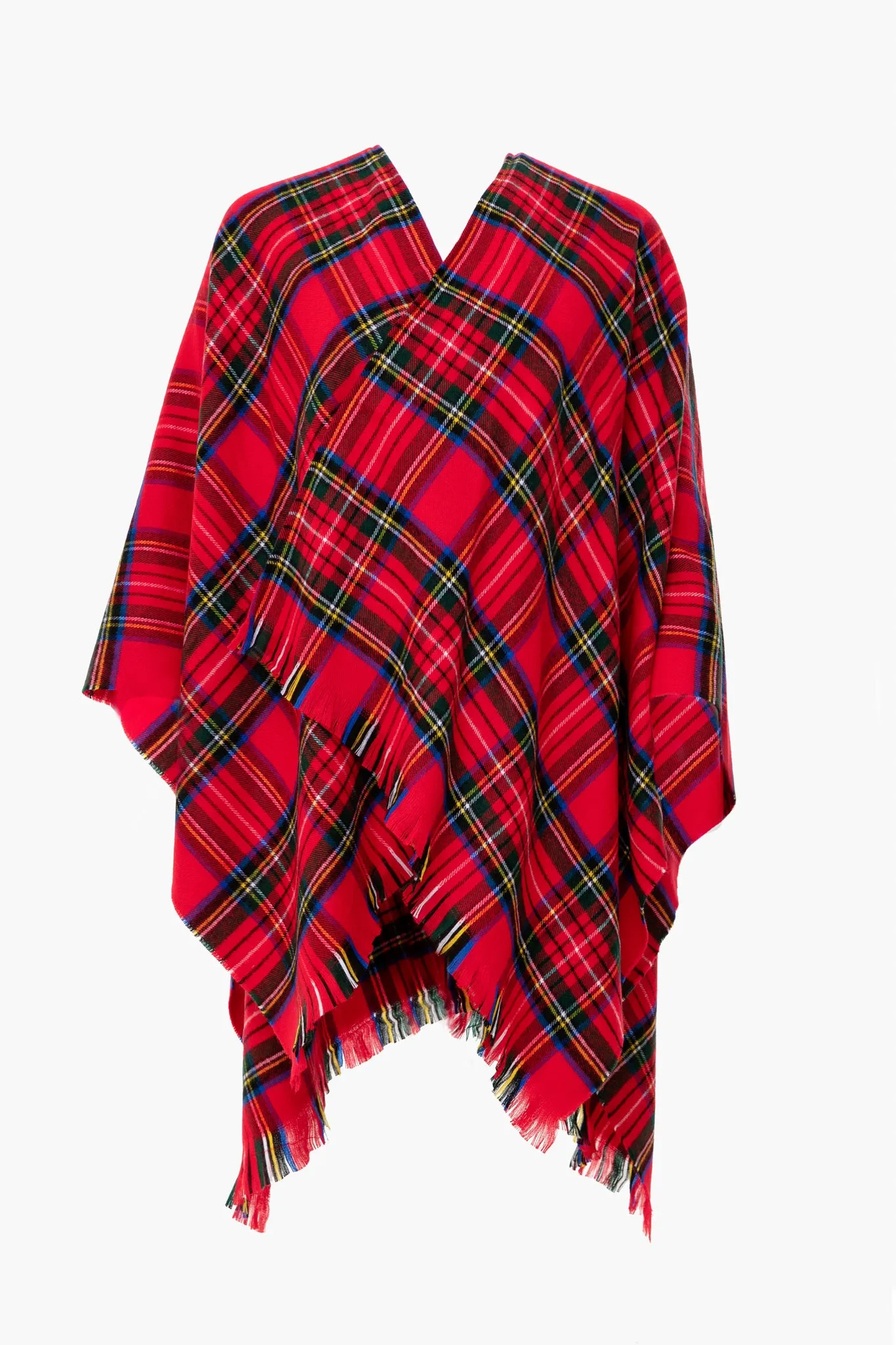 Exclusive Ruana Plaid Poncho