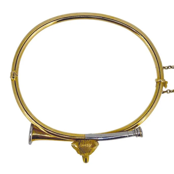 Fox & Hunting Horn Bangle