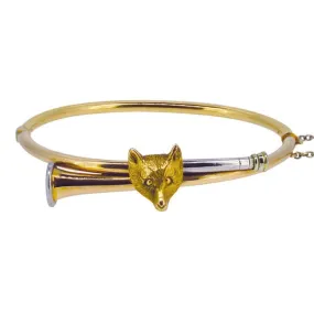 Fox & Hunting Horn Bangle